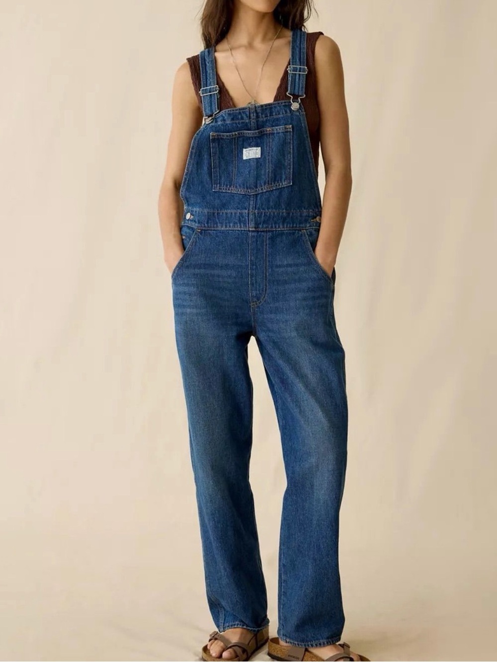 Junior Levi’s Denim Straight Leg Overalls